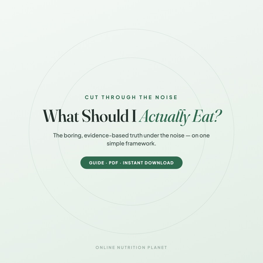 What Should I Actually Eat?