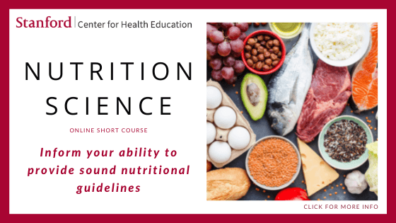 nutrition certification online - Stanford Nutrition Science