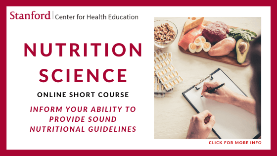 Accredited Online Nutrition Courses - Stanford Nutrition Science